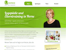 Tablet Screenshot of logopaedie-herne.de